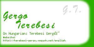 gergo terebesi business card